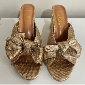 Adorable Gold Mules